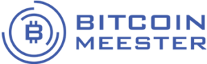 Bitcoin Meester logo paars broker CoinCompare